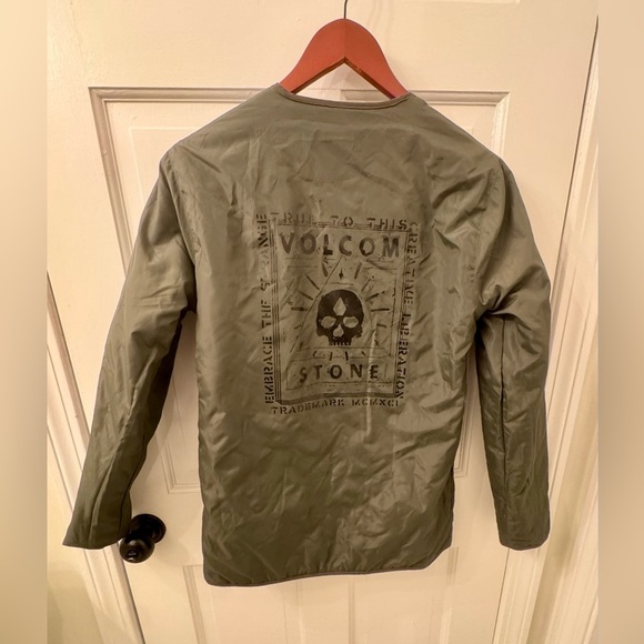 Volcom Reversible Green Quilted Utility Jacket, sz XS - Picture 15 of 16